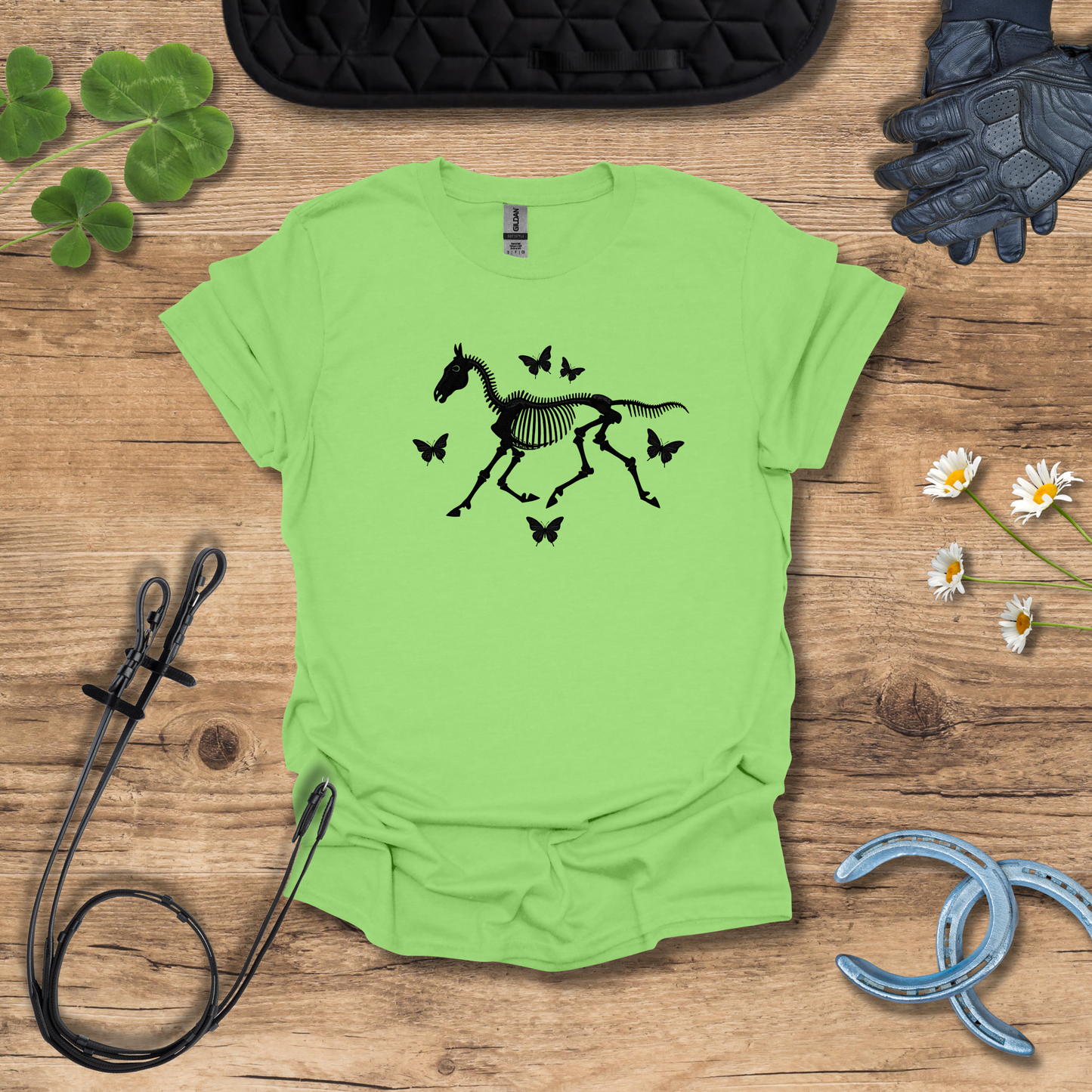 T-Shirt Squelette Papillon