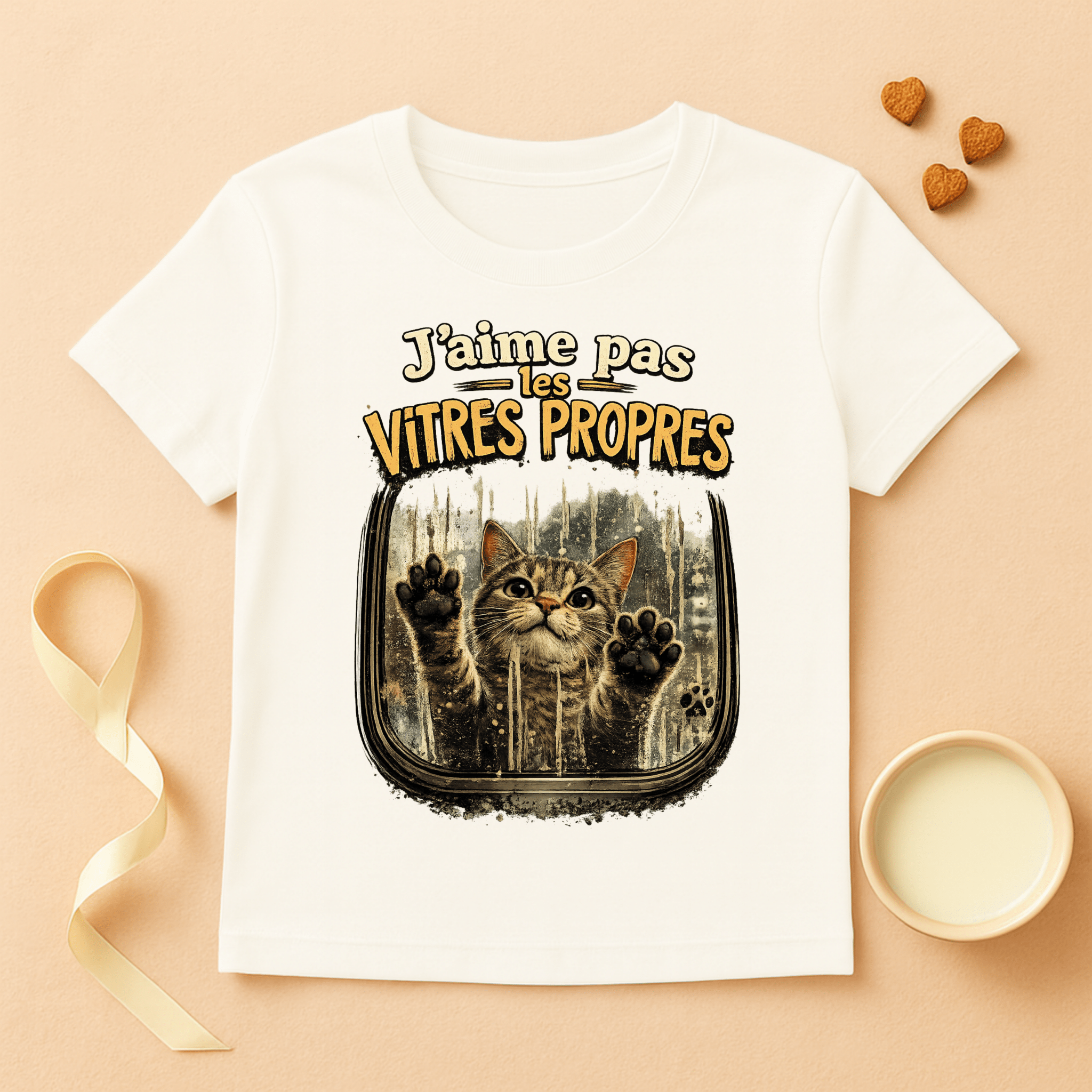 T-shirt « J’aime pas les vitres propres »