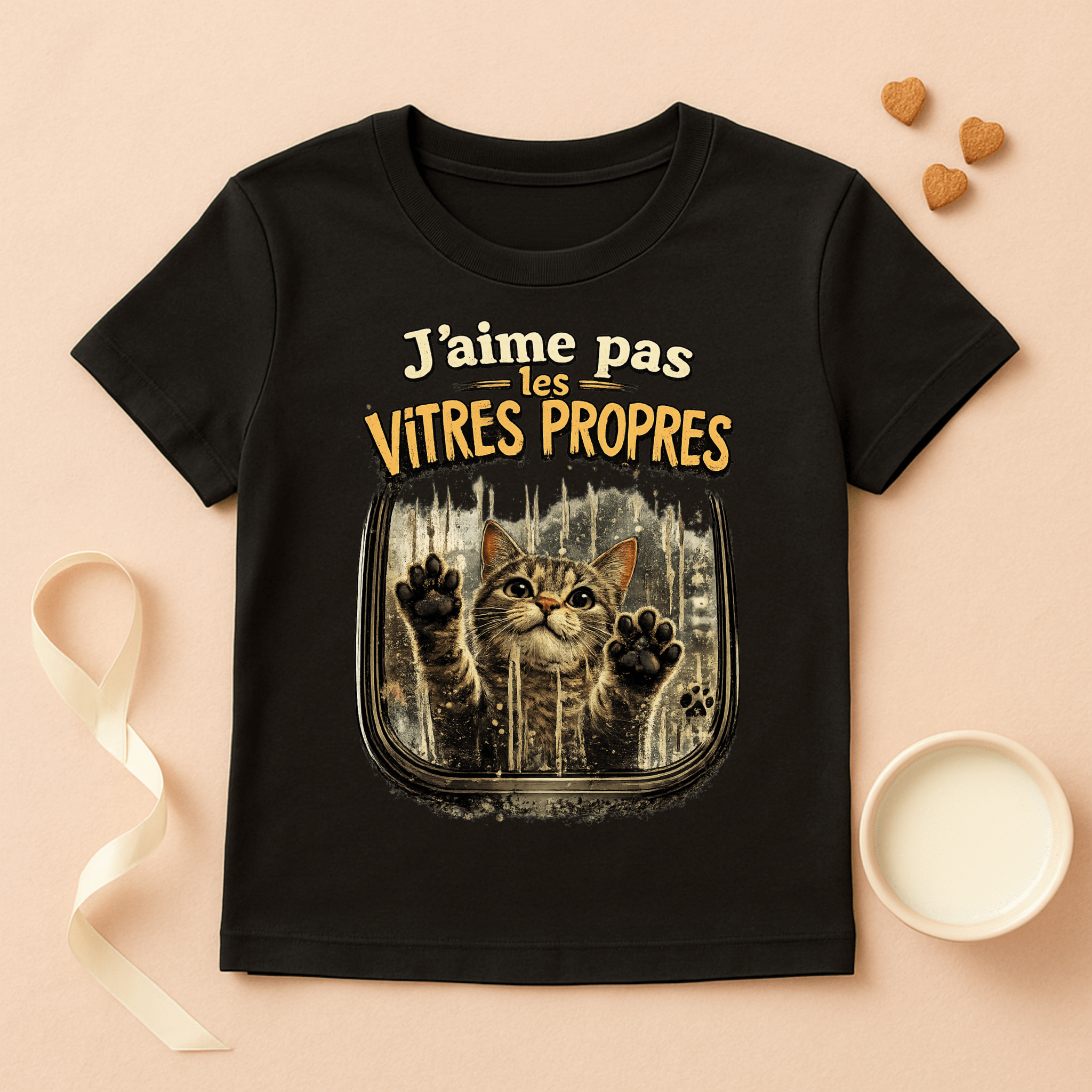 T-shirt « J’aime pas les vitres propres »