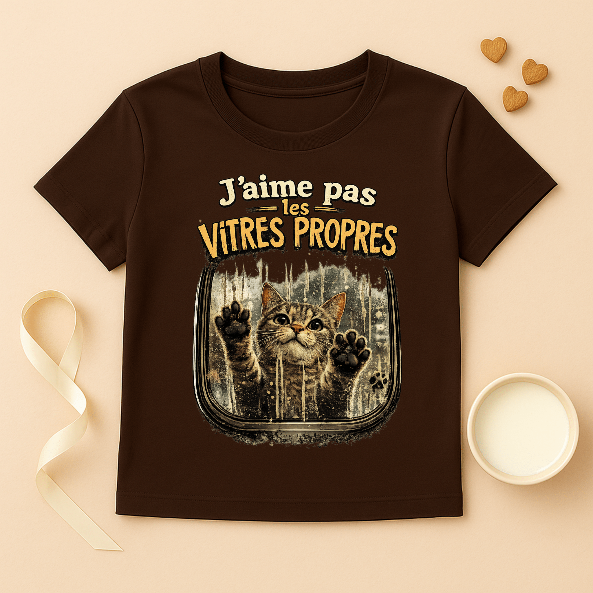 T-shirt « J’aime pas les vitres propres »