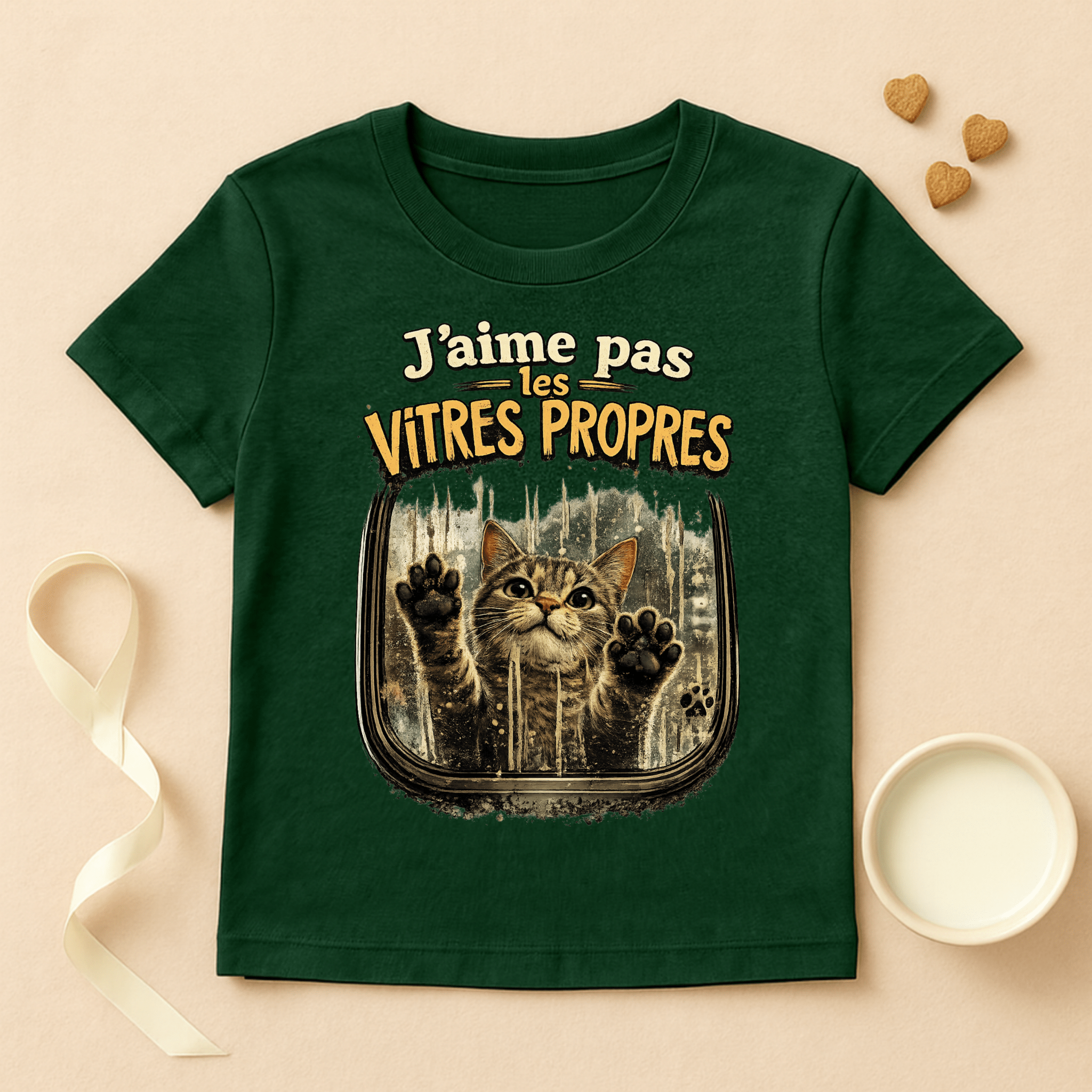 T-shirt « J’aime pas les vitres propres »