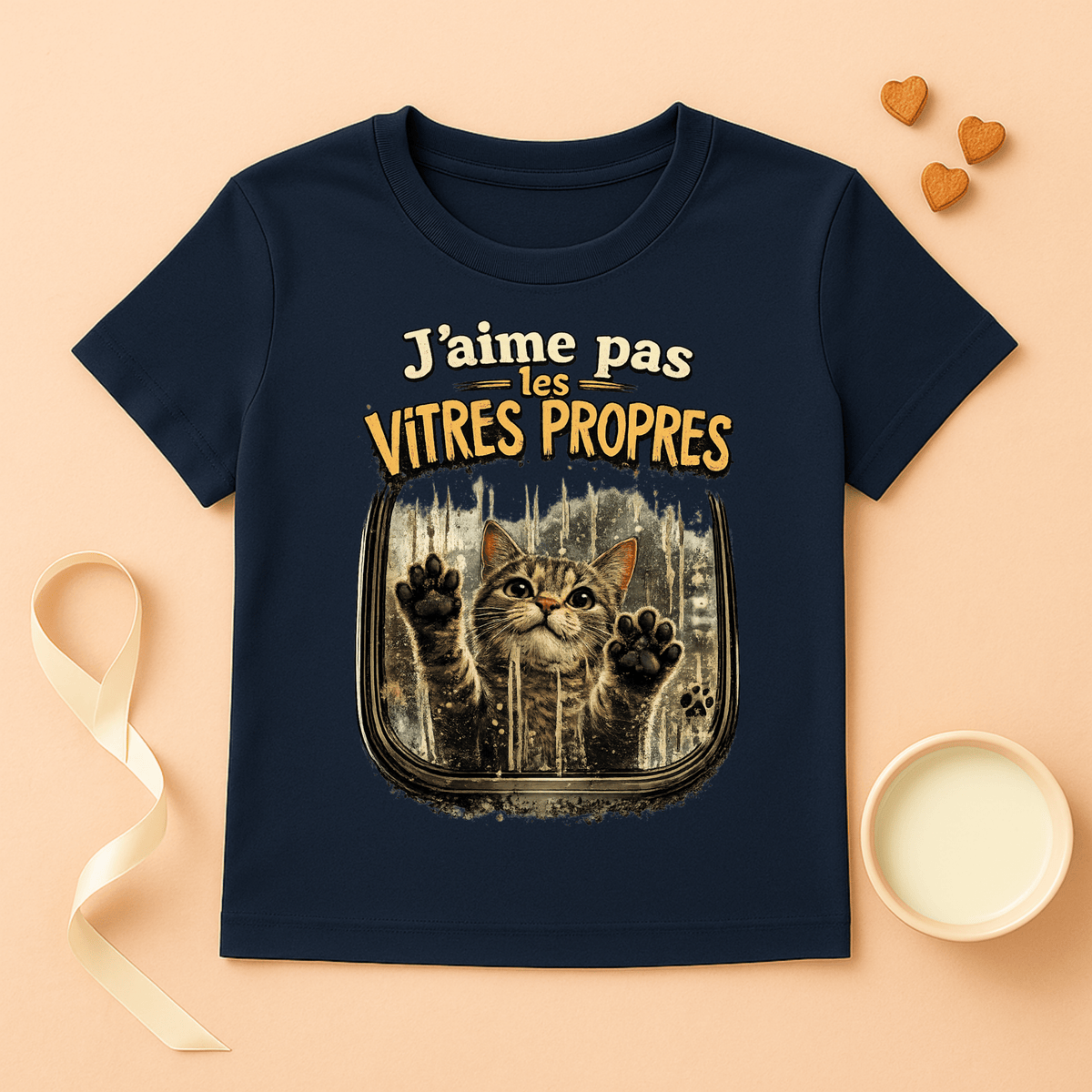 T-shirt « J’aime pas les vitres propres »