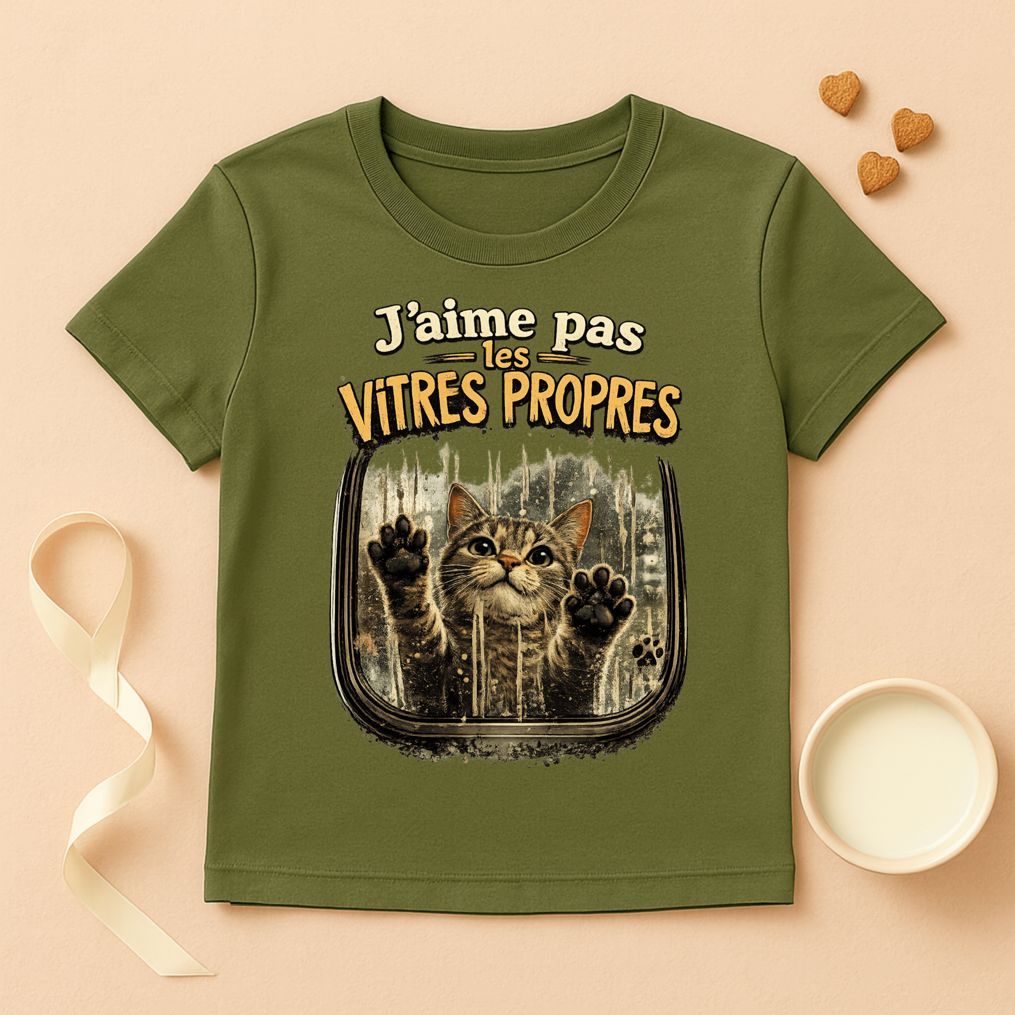 T-shirt « J’aime pas les vitres propres »