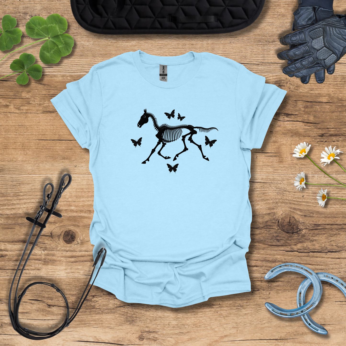 T-Shirt Squelette Papillon