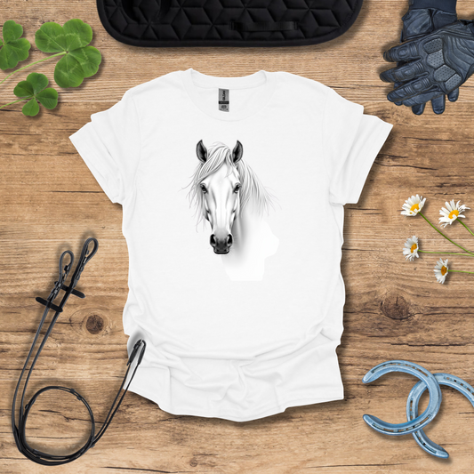 T-Shirt Visage Cheval