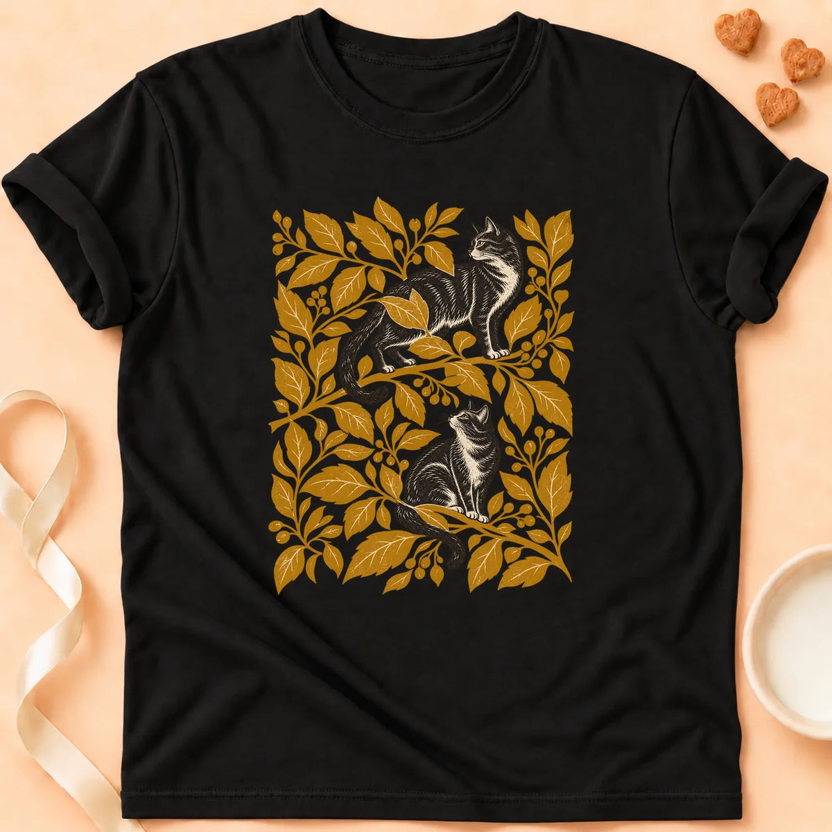 T-shirt chat Patoume – T-shirt Notre manière – Noir