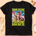 T-shirt chat Patoume – T-shirt Trop féline – Noir