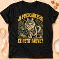 T-shirt chat Patoume – T-shirt Ce petit fauve – Noir