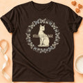 T-shirt chat Patoume – T-Shirt Sauvage – Chocolat