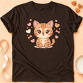 T-shirt chat Patoume – T-Shirt mimi – Chocolat
