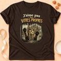 T-shirt chat Patoume – T-shirt « J’aime pas les vitres propres » – Chocolat