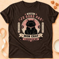 T-shirt chat Patoume – T-Shirt Casanière – Chocolat