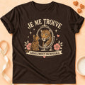 T-shirt chat Patoume – T-Shirt Illusion – Chocolat