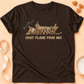 T-shirt chat Patoume – T-Shirt Plane – Chocolat