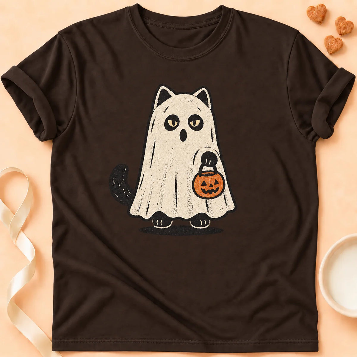 T-shirt chat Patoume – T-shirt On t’a reconnu – Chocolat