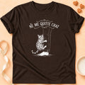 T-shirt chat Patoume – T-Shirt Quitter – Chocolat