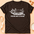 T-shirt chat Patoume – T-Shirt Bienrien – Chocolat