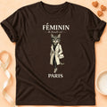 T-shirt chat Patoume – T-Shirt Chic – Chocolat