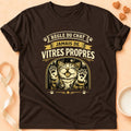 T-shirt chat Patoume – T-Shirt Règle – Chocolat