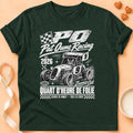 T-shirt chat Patoume – T-shirt Patoume racing – Vert sapin