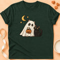 T-shirt chat Patoume – T-shirt Pas de peur – Vert sapin