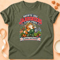 T-shirt chat Patoume – T-shirt Club des jardiniers – Vert kaki