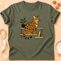 T-shirt chat Patoume – T-Shirt Bameuble – Vert kaki
