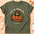 T-shirt chat Patoume – T-shirt Chatouille – Vert kaki