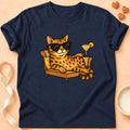T-shirt chat Patoume – T-Shirt Chill – Bleu marine