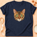 T-shirt chat Patoume – T-Shirt Mini Visage – Bleu marine