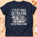 T-shirt chat Patoume – T-shirt C’est pas du bazar – Bleu marine