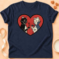 T-shirt chat Patoume – T-Shirt Dracula – Bleu marine