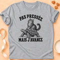 T-shirt chat Patoume – T-shirt Mon rythme – Gris