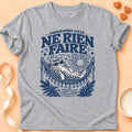 T-shirt chat Patoume – T-shirt Ne rien faire – Gris