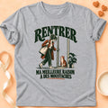 T-shirt chat Patoume – T-shirt Rentrer moustaches – Gris
