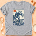 T-shirt chat Patoume – T-shirt Le monde s’agite – Gris