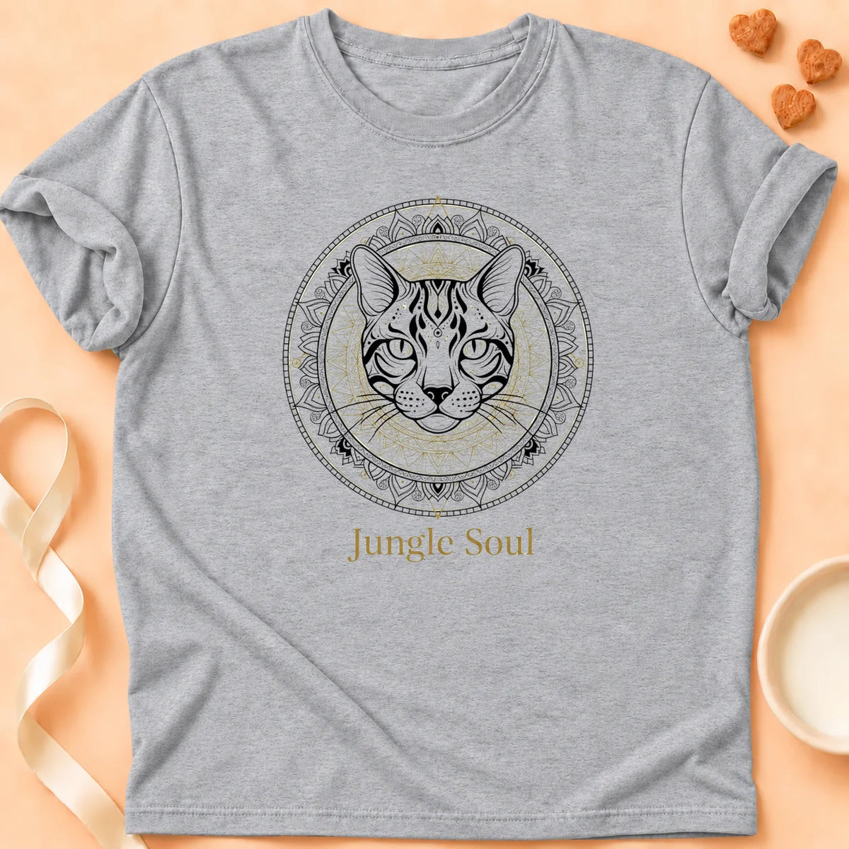 T-shirt chat Patoume – T-Shirt Soul – Gris