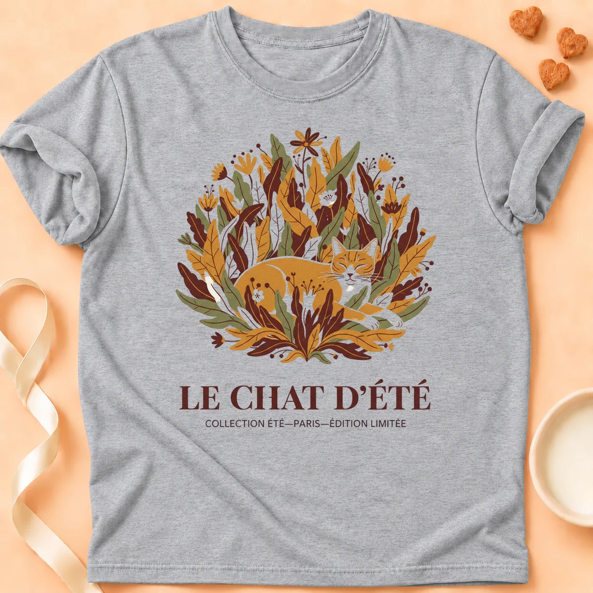 T-shirt chat Patoume – T-Shirt Summer – Gris