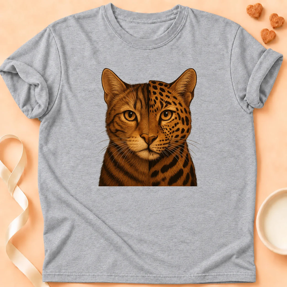 T-shirt chat Patoume – T-Shirt MiBengal – Gris