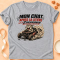 T-shirt chat Patoume – T-Shirt Zoomies – Gris