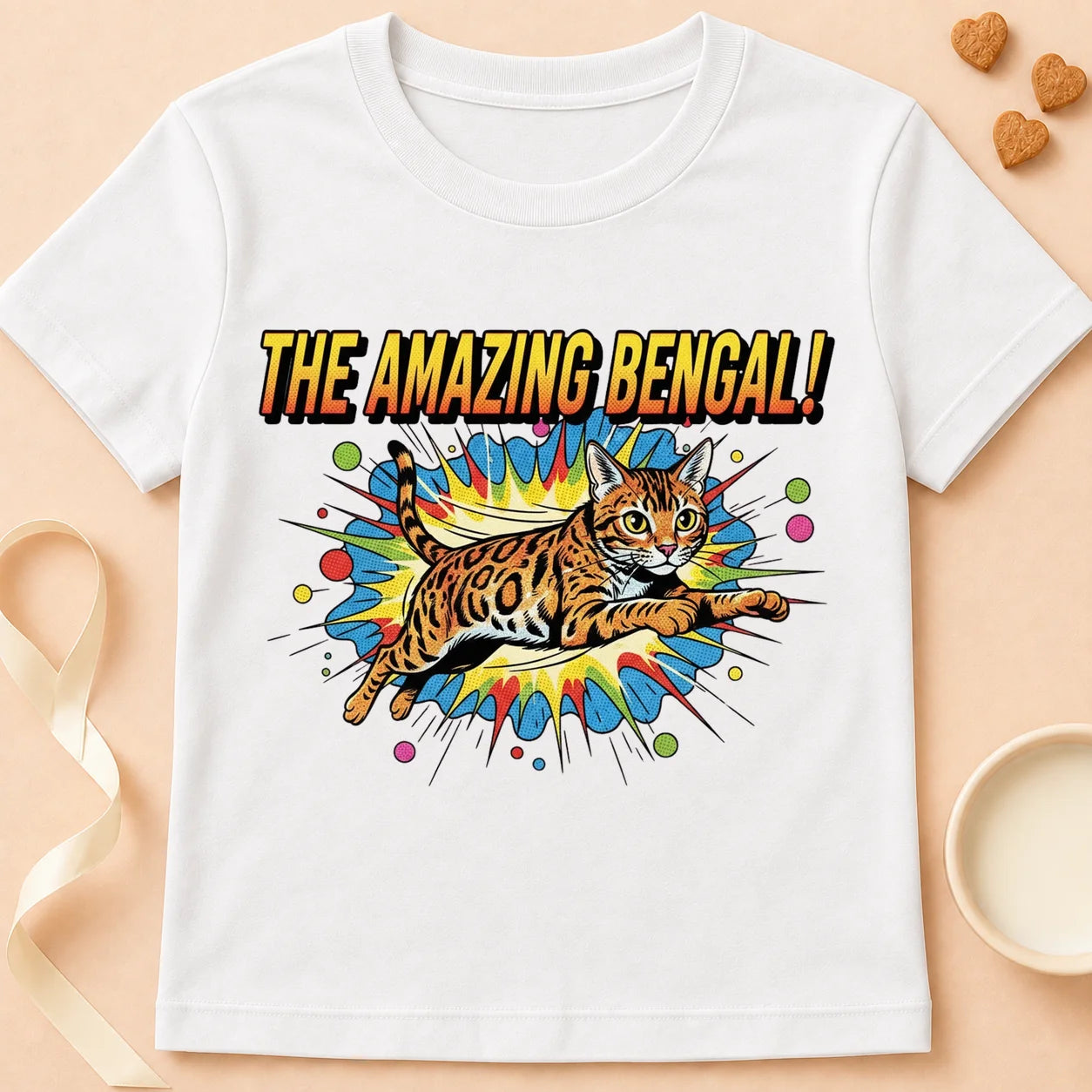 T-shirt chat Patoume – T-Shirt Amazing – Blanc