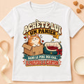T-shirt chat Patoume – T-shirt Panier – Blanc