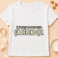 T-shirt chat Patoume – T-shirt Niveau de sociabilité – Blanc