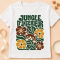T-shirt chat Patoume – T-shirt Jungle d’intérieur – Blanc