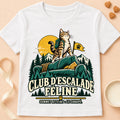 T-shirt chat Patoume – T-shirt Sommet atteint – Blanc