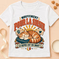 T-shirt chat Patoume – T-shirt Siesta – Blanc