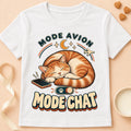 T-shirt chat Patoume – T-shirt Mode Chat – Blanc