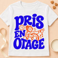 T-shirt chat Patoume – T-shirt Pris en otage – Blanc
