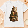 T-shirt chat Patoume – T-shirt Chat Lecteur – Blanc