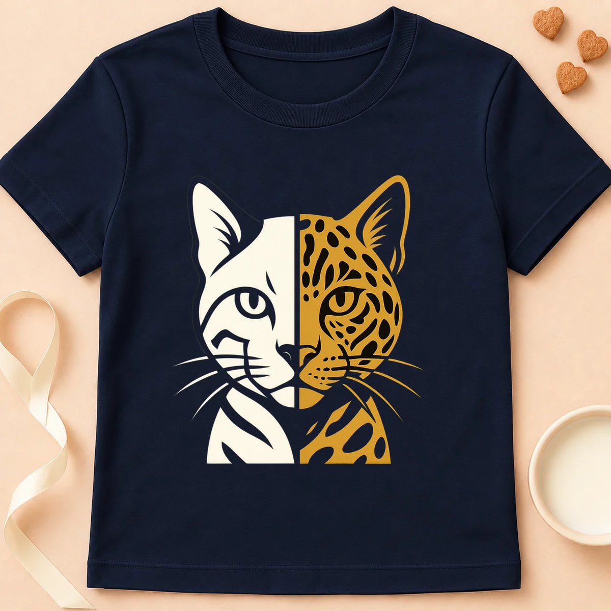 T-shirt chat Patoume – T-Shirt Bangface – Bleu marine
